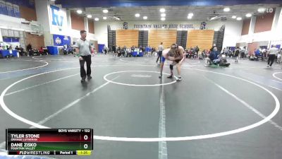 132 lbs Champ. Round 2 - Dane Zisko, Fountain Valley vs Tyler Stone, Orange Lutheran