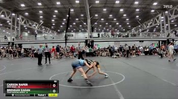 92 lbs Round 1 (8 Team) - Carson Raper, Ohio Gold vs Brennan Eagan, Team Gotcha White