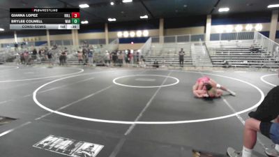 136 lbs Consolation - Gianna Lopez, Rolling Hills WC vs Brylee Colwell, War