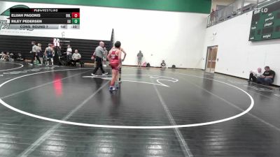 106 lbs Cons. Round 7 - Elijah Pagonis, BullTrained vs Riley Pedersen, GI Grapplers