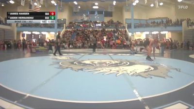 157 lbs Semifinal - James Hansen, Madison vs Aiden Hernandez, Highland High School