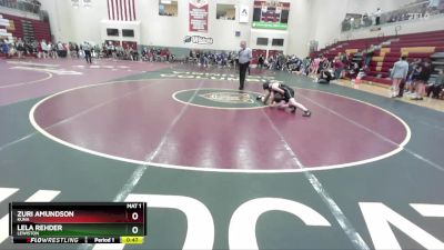 120 lbs Cons. Round 2 - Lela Rehder, Lewiston vs Zuri Amundson, Kuna