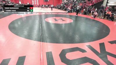 106 lbs Cons. Round 1 - Viggo Baranoski, Arlington Heights (HERSEY) vs Tommy Katz, WHEELING