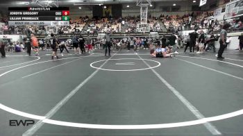 180 lbs Rr Rnd 3 - Jordyn Gregory, Choctaw Ironman vs Lillian Primeaux, Mojo Grappling Academy