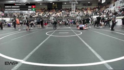 180 lbs Rr Rnd 3 - Jordyn Gregory, Choctaw Ironman vs Lillian Primeaux, Mojo Grappling Academy