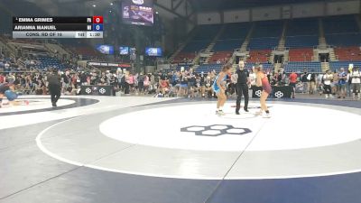 135 lbs Cons. Rd Of 16 - Emma Grimes, Pennsylvania vs Arianna Manuel, Michigan