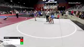 156 lbs 3rd Place - Kaleb Minton, Coyote WC vs Genaro Pino, Team Pueblo