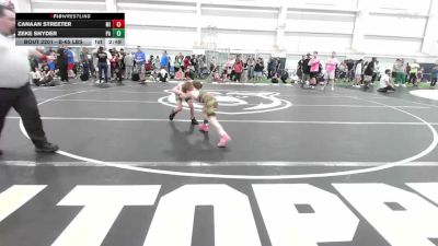 B-65 lbs 3rd Place - Canaan Streeter, MI vs Zeke Snyder, PA