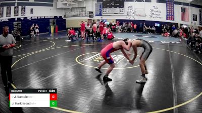 160 lbs Cons. Round 2 - Judah Harkleroad, West Shamokin Hs vs Jaykob Sample, West Branch Hs