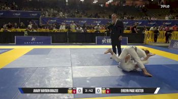 Evelyn Page Hexter vs Avary Hayden Brazee 2026 Pan Kids Jiu-Jitsu IBJJF Championship