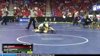 3 lbs Cons. Round 1 - Cael Straley, North Scott vs Kyler Scranton, Iowa City, West