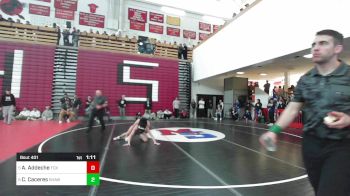 132 lbs Consolation - Adam Addeche, Foxborough vs Caleb Caceres, Shawsheen