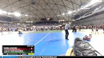 68 lbs Semifinal - Isabel Sanchez, Damaged Ear Wrestling Club vs Oakley Bartholomew, Enumclaw Yellow Jackets Wrestling Club
