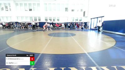 133 lbs Consi Of 8 #1 - Vinnie D'Alessandro, Bucknell vs Hunter Heflin, Navy