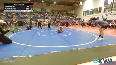 61 lbs Quarterfinal - Elijah Kroll, Raw Wrestling Club vs Paxtin Hafer, Mannford Pirate Youth Wrestling