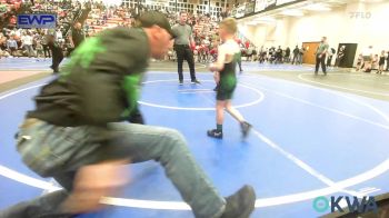 46-49 lbs Round Of 16 - Alex Korte, Wagoner Takedown Club vs Levi Hughart, Gore Pirates Youth Wrestling