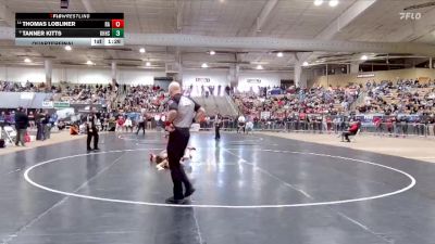 AA 113 lbs Quarterfinal - Thomas Lobliner, Ravenwood High School vs Tanner Kitts, Knoxville Halls High School