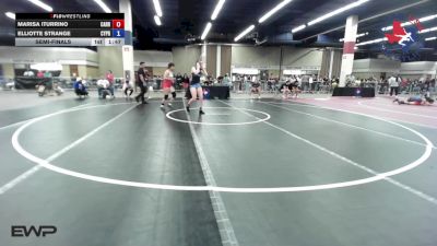 135 lbs Semifinal - Marisa Iturrino, Carrollton Thunder Wrestling vs Elliotte Strange, Cypress Wrestling Club