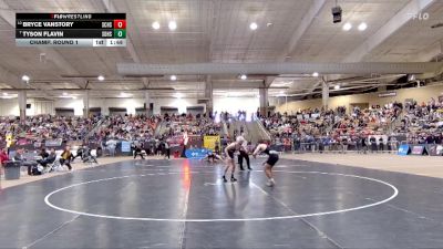 A 132 lbs Champ. Round 1 - Tyson Flavin, Soddy Daisy High School vs Bryce Vanstory, Station Camp High School