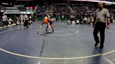 2A 106 lbs 5th Place Match - Judah Robinson, Southeast Alamance High School vs Tyler Mundell, North Pitt High School