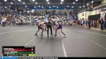 126 lbs Quarterfinal - Ryan Beall, Mount Saint Joseph vs Tyler Crimmins, McDonogh School