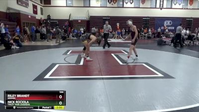 144 lbs Cons. Round 1 - Riley Brandt, Denver vs Nick Rociola, Tinley Park (Andrew)