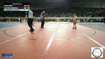 140 lbs Round Of 64 - Ryan Lewis, Yukon vs Slayter Underhill, Mustang Middle School