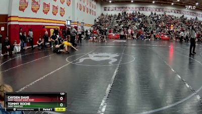 120 lbs Cons. Round 2 - Cayden Dahs, Saint Vincent Saint Mary vs Tommy Roche, Saint Ignatius