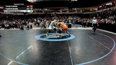 4A 160 lbs 5th Place Match - Rylee Clinton, Aztec vs Kadeyn Mcneil, Socorro