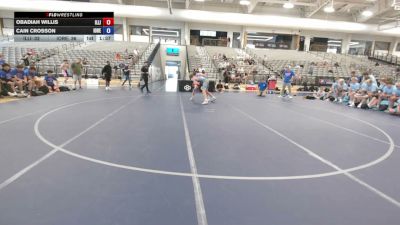 132 lbs Obadiah Willis, Illinois vs Cain Crosson, Iowa Red