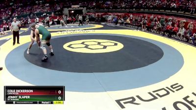 D1-215 lbs Quarterfinal - Cole Dickerson, Lancaster vs Jonny Slaper, St. Edward