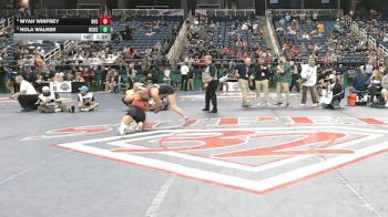 1-4A - 145 Semifinal - Myah Winfrey, Robbinsville High School vs Nola Walker, Newton-Conover High School