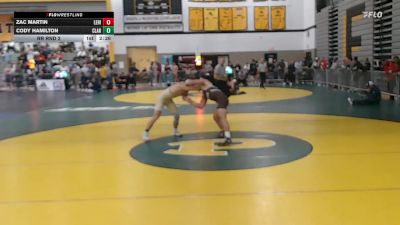 157Tan lbs Rr Rnd 2 - Zac Martin, Lehigh vs Cody Hamilton, Clarion