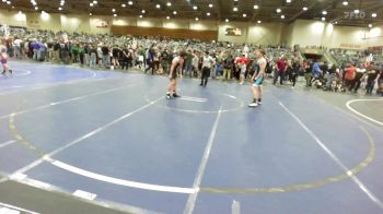 123 lbs Consi Of 8 #1 - Riley Hall, Lassen Wrestling Association vs Kael Overton, Athlos Wrestling