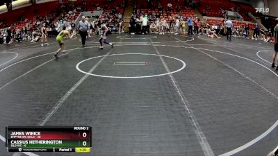 72 lbs Round 2 (8 Team) - James Wirick, Empyre WC Gold vs Cassius Hetherington, Silo WC