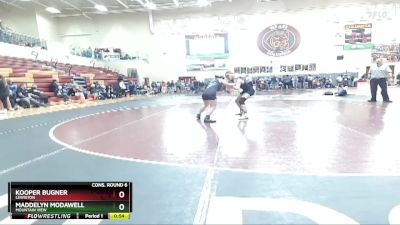 107 lbs Cons. Round 6 - Kooper Bugner, Lewiston vs Maddelyn Modawell, Mountain View