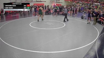 157 lbs Quarterfinal - Giovanni Silva, Westview vs Joey Rush, Auburn