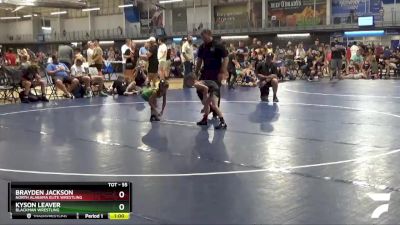 55 lbs Round 2 - Kyson Leaver, Blackman Wrestling vs Brayden Jackson, North Alabama Elite Wrestling