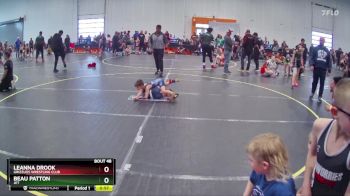 55 lbs Cons. Round 4 - Beau Patton, JET vs Leanna Drook, Grizzlies Wrestling Club