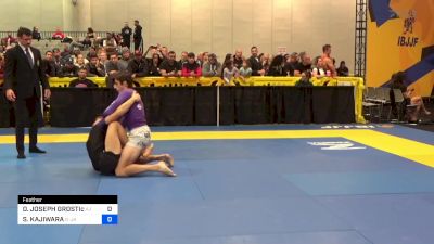 DAVID JOSEPH GROSTIc vs SHINNOSUKE KAJIWARA 2023 World IBJJF Jiu-Jitsu No-Gi Championship