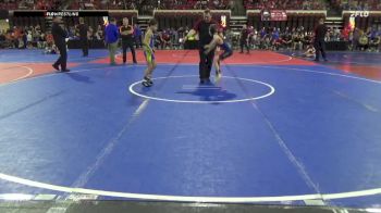 69 lbs Champ. Round 2 - Cooper Mikkelson, Shepherd Wrestling Club vs Korbyn Randle, Fergus Wrestling Club