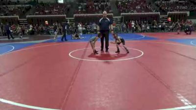 46 lbs Semifinal - Neala Block, Team Real Life vs Flora Saddler, Helena Wrestling Club