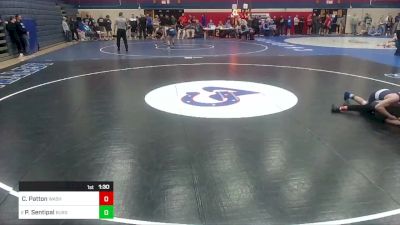 133 lbs Quarterfinal - Caleb Patton, Washington vs Parker Sentipal, Burgettstown