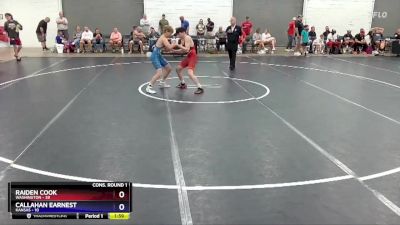 130 lbs Semis & 1st Wrestleback (8 Team) - Raiden Cook, Washington vs Callahan Earnest, Kansas