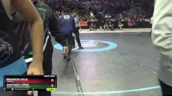 5A 145 lbs Quarterfinal - Santiago Lopez, Atrisco Heritage Academy vs Brandon Solis, Capital