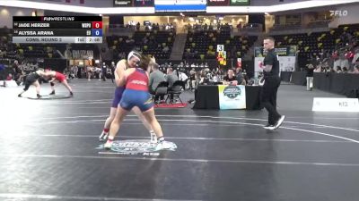 180 lbs Cons. Round 2 - Alyssa Arana, Emmanuel University vs Jade Herzer, Wisconsin Stevens Point