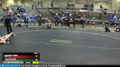 120 lbs Round 4 (6 Team) - Hunter Eek, Michigan Grappler RTC vs Anders Tibbs, Ares