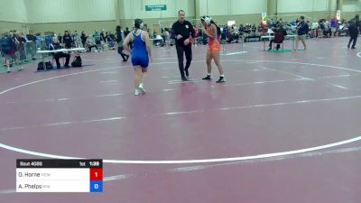 142 lbs Semifinal - Olivia Horne, Youth Impact Center Wrestling Club vs Auryanna Phelps, RPA Wrestling