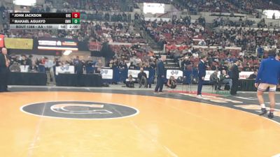 AA - 150 lbs 1st Place Match - John Jackson, Gallatin (Bozeman) vs Makael Aguayo, Billings West