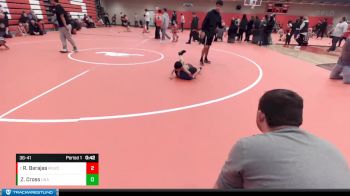 36-41 lbs Round 4 - Royce Barajas, Moses Lake Wrestling Club vs Zayden Cross, Unattached